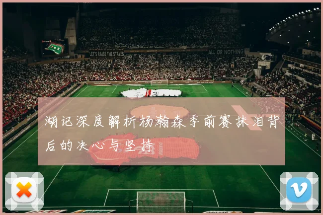 湖记深度解析杨瀚森季前赛抹泪背后的决心与坚持